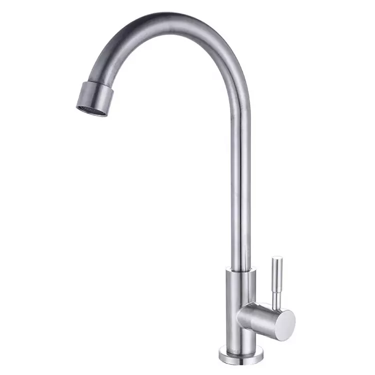 Bồn rửa nhà bếp Ống nước lạnh đơn uốn cong nhỏ Bồn rửa nhà bếp Ống nước lạnh đơn uốn cong nhỏ