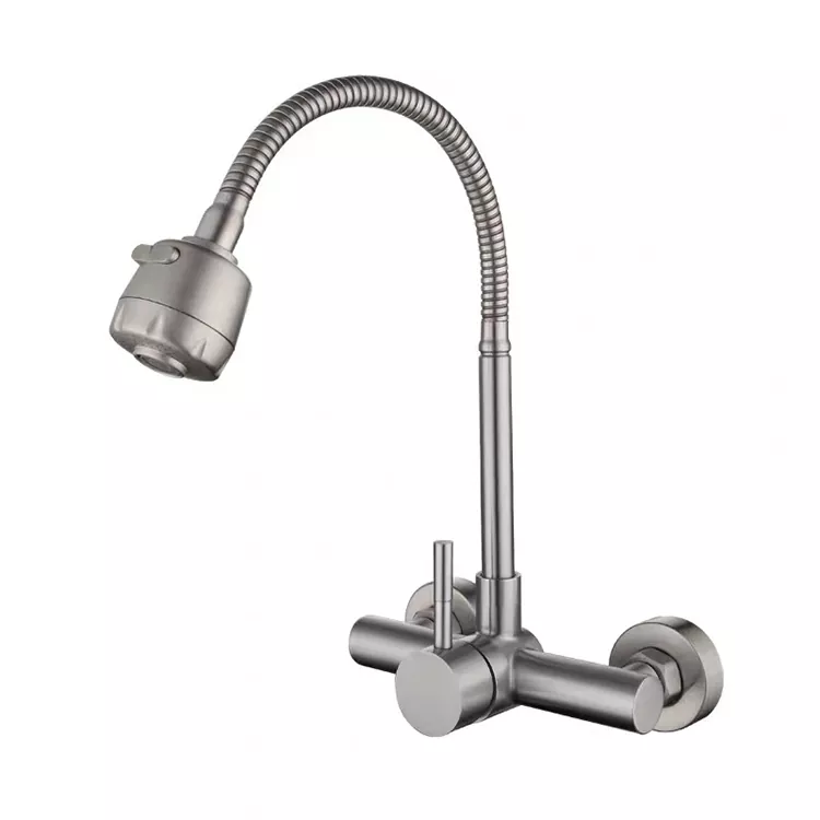 Vòi nước nóng lạnh đa năng gắn tường hai lỗ Vòi nước nóng lạnh đa năng gắn tường hai lỗ
